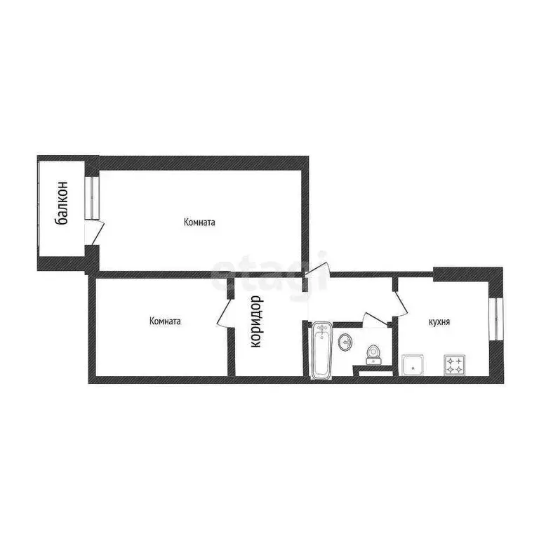 2-комнатная квартира: Белгород, улица Мичурина, 56А (62.2 м) - Фото 1