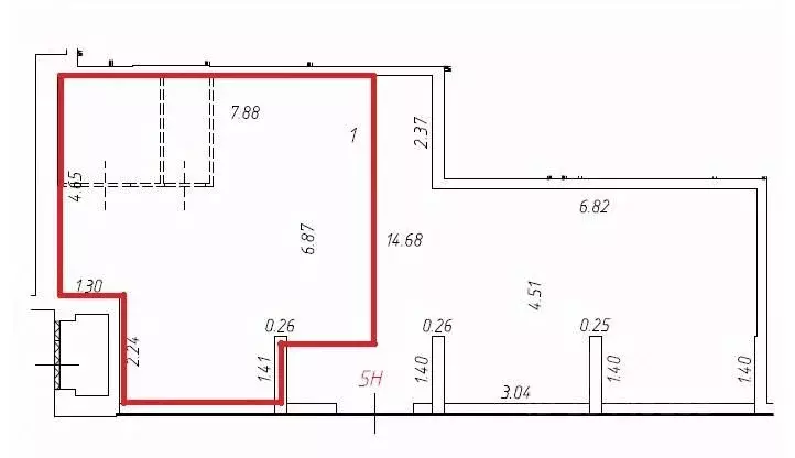 Помещение свободного назначения в Москва ул. Крузенштерна, 3к1 (40 м) - Фото 2