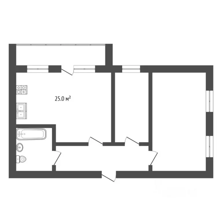 3-к кв. Тюменская область, Тюмень ул. Максима Горького, 10 (74.0 м) - Фото 2