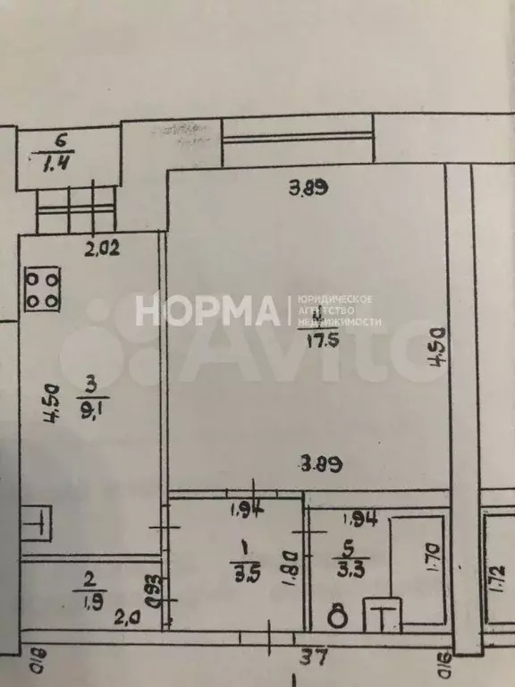 1-к. квартира, 35 м, 3/9 эт. - Фото 0