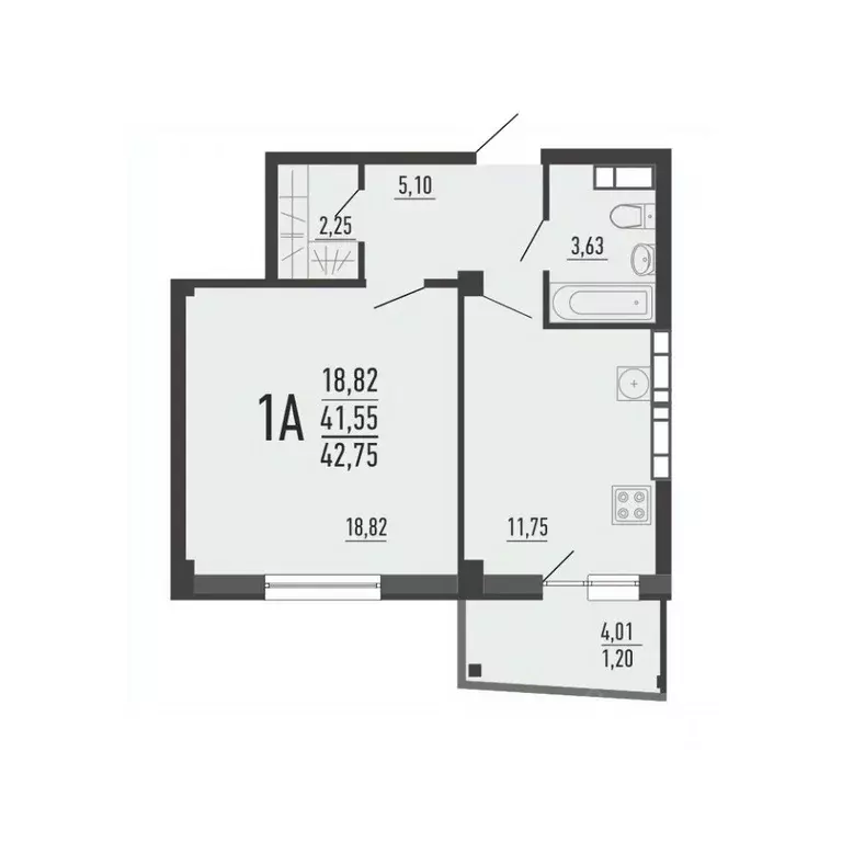 1-к кв. Челябинская область, Челябинск ул. Александра Шмакова, 41 ... - Фото 0