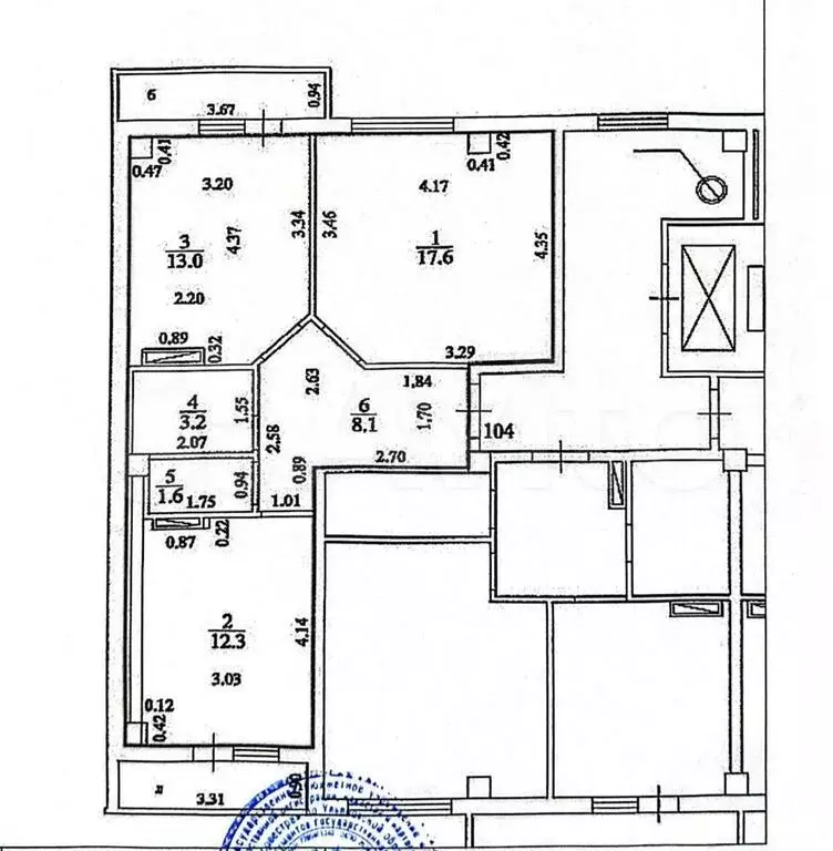 2-к. квартира, 55,8 м, 7/9 эт. - Фото 0