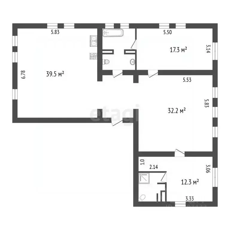 4-к кв. Санкт-Петербург Петергофское ш., 76к13 (127.0 м) - Фото 1