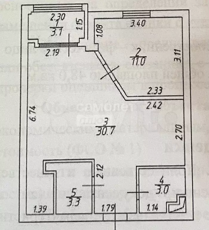 2-к. квартира, 51,1 м, 3/5 эт. - Фото 0