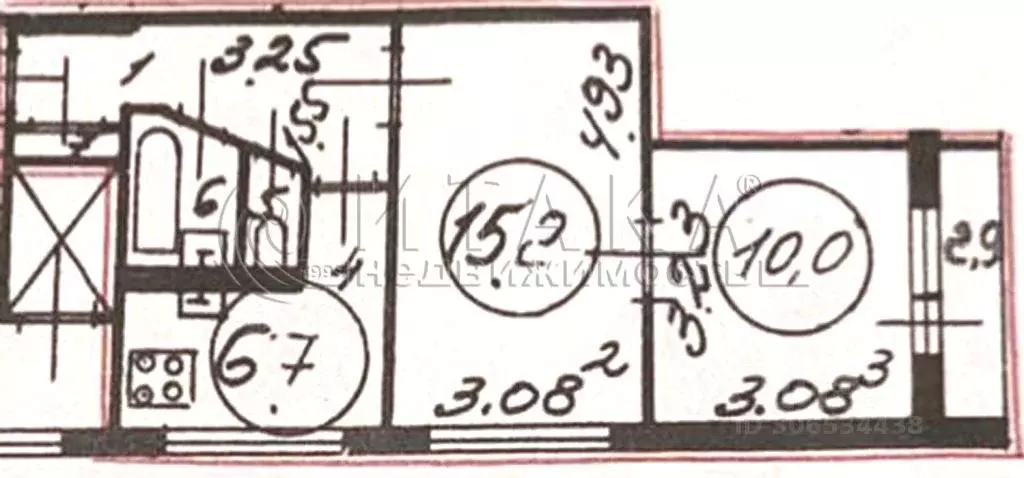 2-к кв. Санкт-Петербург ул. Белы Куна, 2К1 (42.0 м) - Фото 1