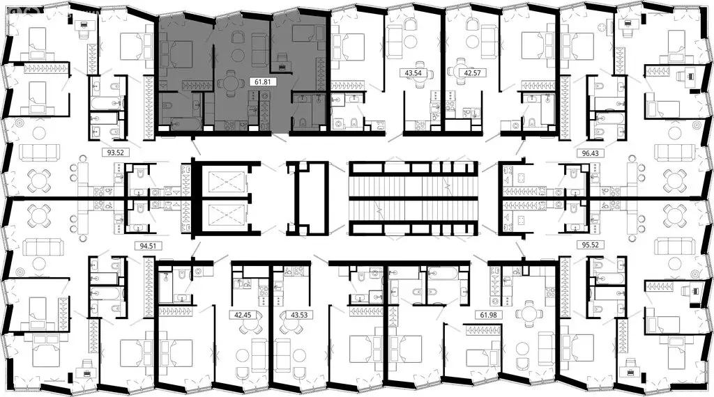 2-комнатная квартира: Москва, 4-я улица Марьиной Рощи, 12к2 (63.32 м) - Фото 1