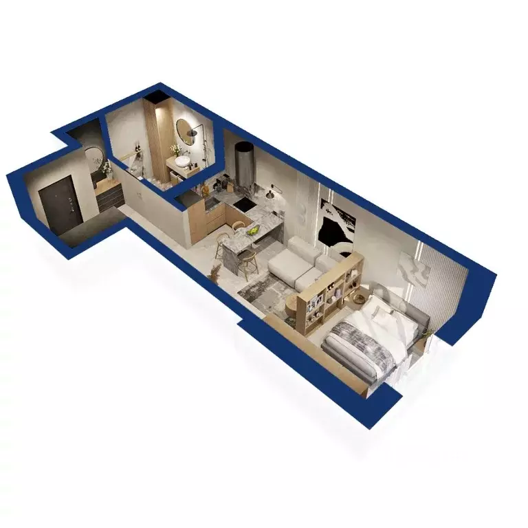 Студия Башкортостан, Уфа Сипайловская ул., 31 (35.4 м) - Фото 1