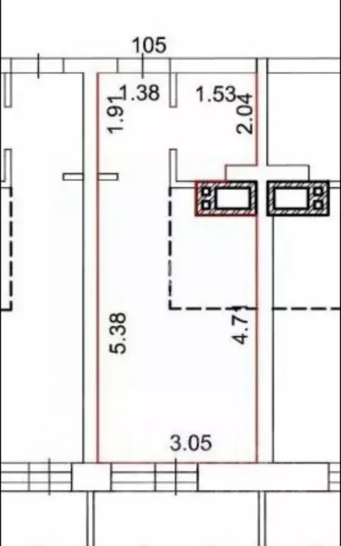 Студия Новосибирская область, Новосибирск Горский мкр, 69/1 (25.8 м) - Фото 2
