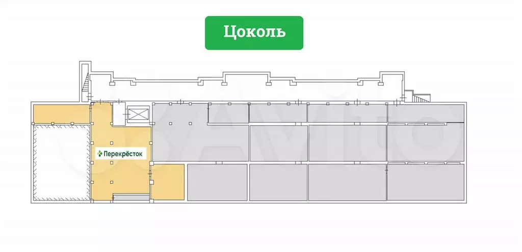 Продажа габ - Супермаркет Перекрёсток - 2473,0 м - Фото 1