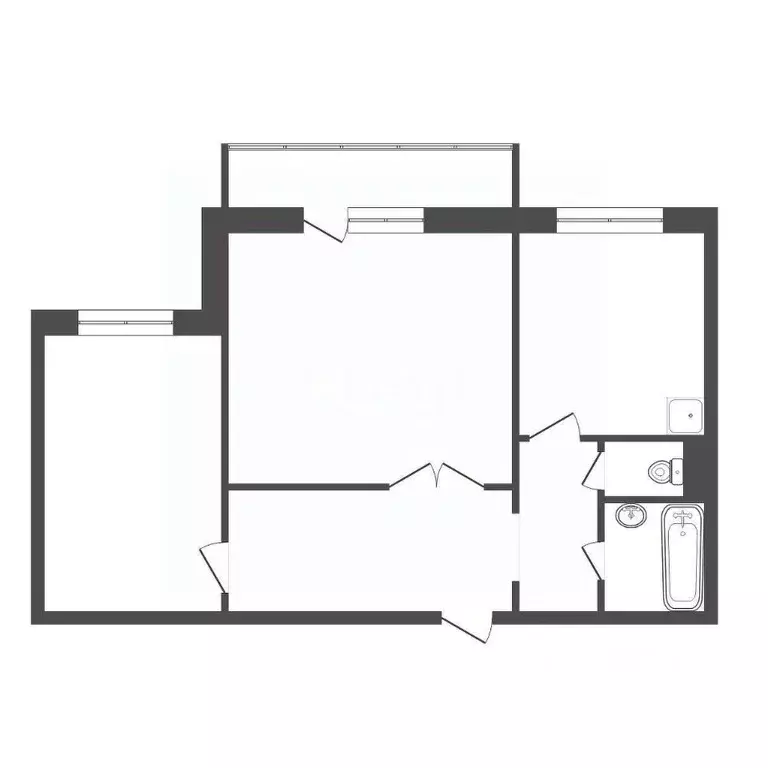 2-к кв. Красноярский край, Красноярск Северный мкр, ул. Урванцева, 4 ... - Фото 2