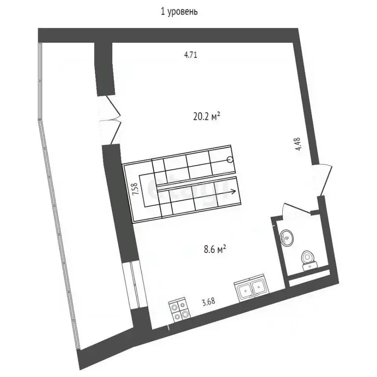 4-к кв. Пермский край, Пермь ул. Мира, 11 (40.6 м) - Фото 1