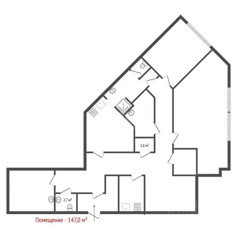 Помещение свободного назначения в Свердловская область, Екатеринбург ... - Фото 2