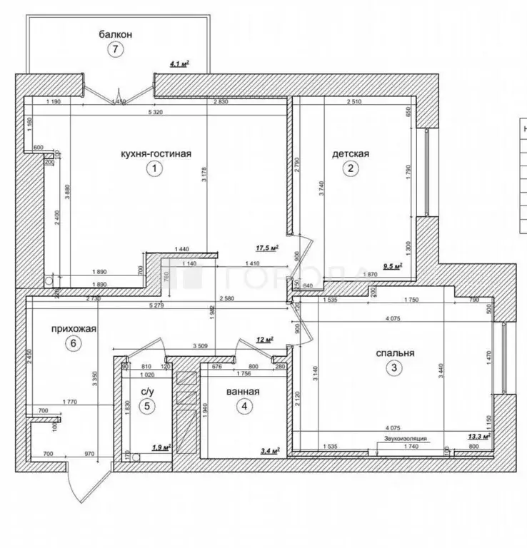 2-к кв. Новосибирская область, Новосибирск ул. Державина, 92/3 (59.0 ... - Фото 2