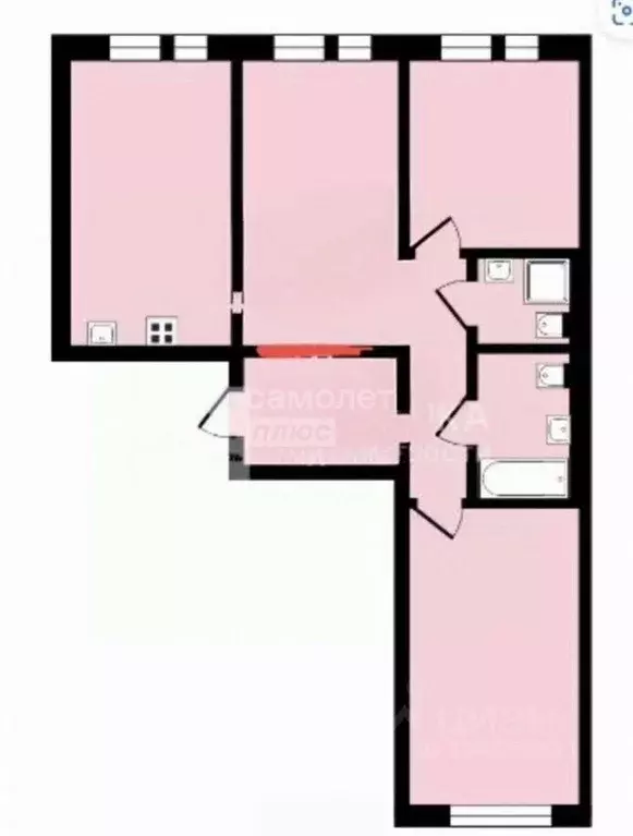 Квартира, 3 комнаты, 86 м - Фото 1