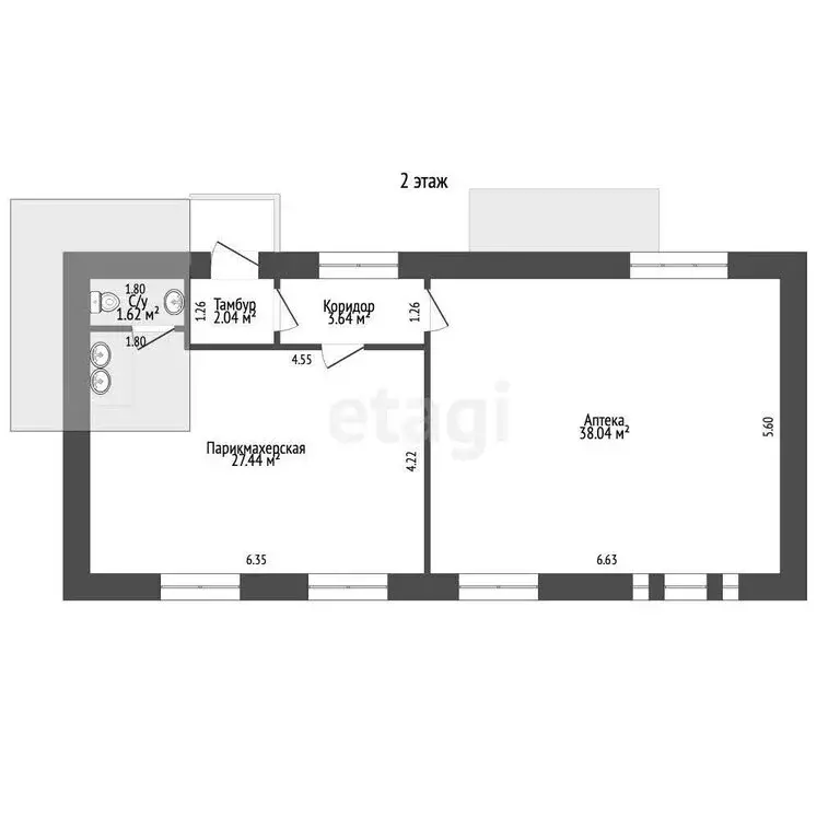 Торговая площадь (218.1 м) - Фото 2