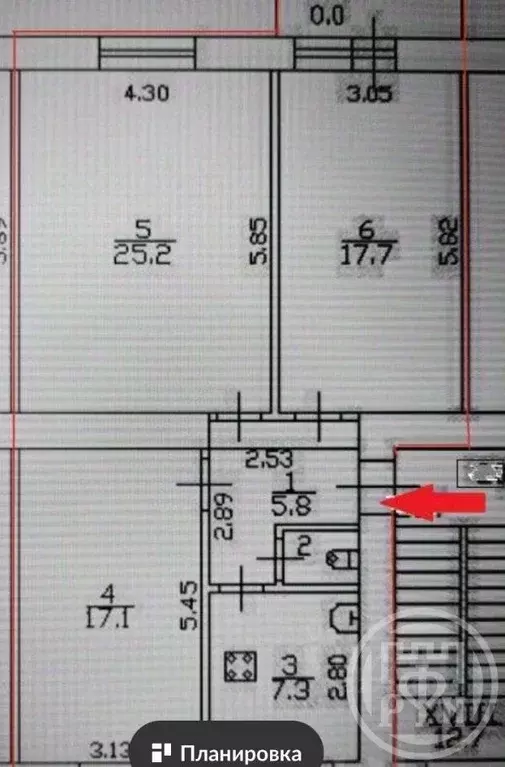 3-к кв. Санкт-Петербург Бумажная ул., 22К4 (74.7 м) - Фото 1