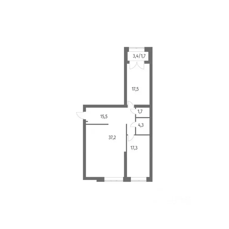 2-к кв. Санкт-Петербург ул. Академика Константинова, 1к1 (95.2 м) - Фото 0