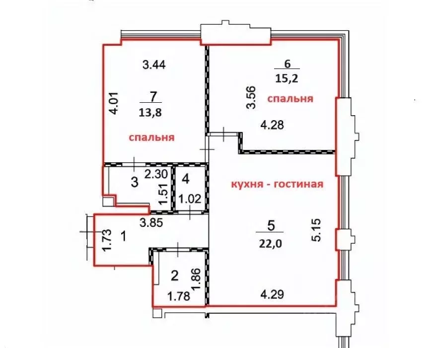 2-к кв. Москва Дубининская ул., 59А (65.7 м) - Фото 1