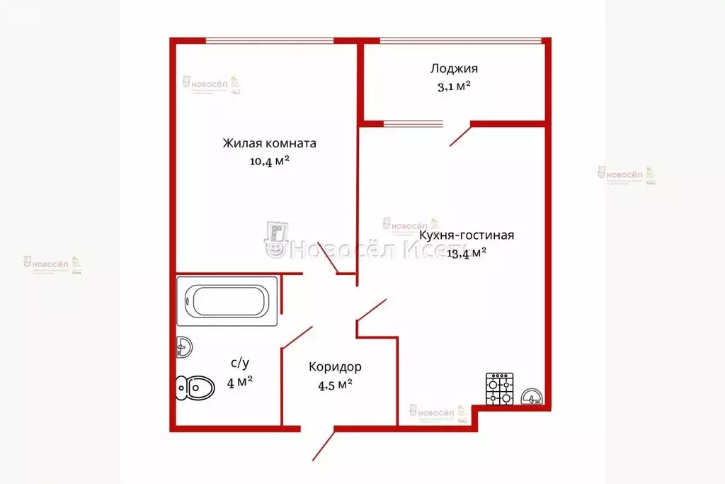 1-комнатная квартира: Екатеринбург, улица Крауля, 2 (34 м) - Фото 0