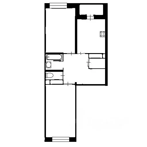 2-к кв. Московская область, Подольск Плещеевская ул., 42к2 (62.1 м) - Фото 2