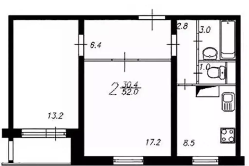 2-к кв. Крым, Керчь ш. Индустриальное, 21/1 (52.1 м) - Фото 2
