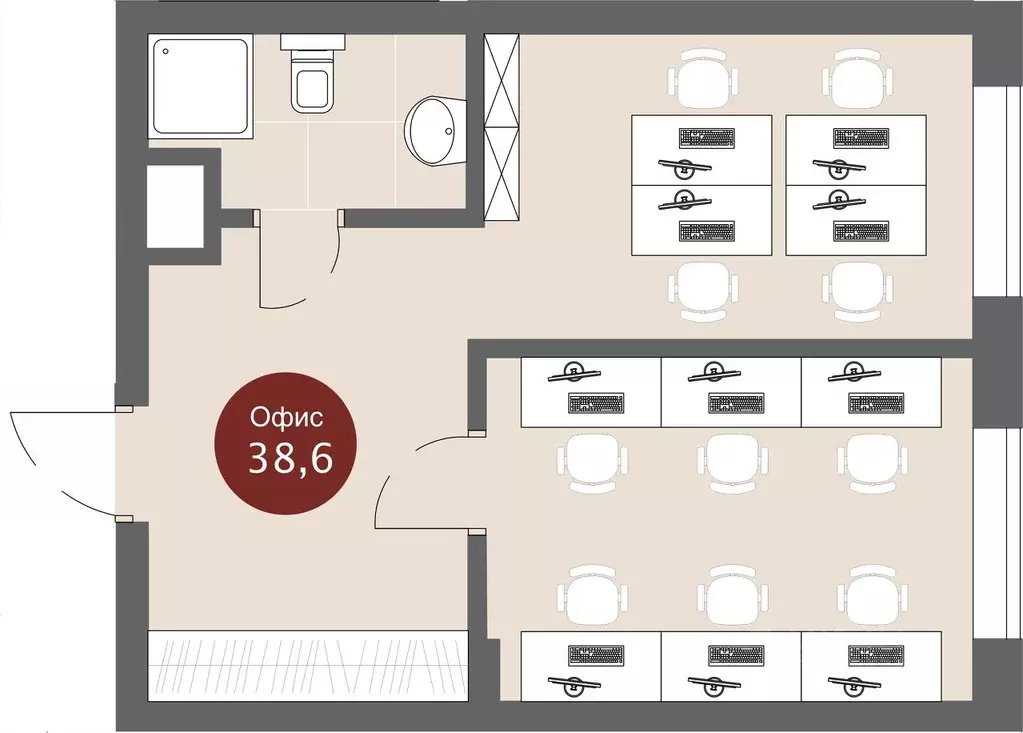 Офис в Новосибирская область, Новосибирск ул. Кошурникова, с24 (39 м) - Фото 1