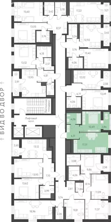 1-комнатная квартира: Екатеринбург, улица Академика Парина, 25 (37.79 ... - Фото 2