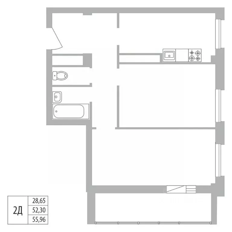 2-к кв. Татарстан, Набережные Челны ул. Раскольникова, 22 (55.96 м) - Фото 0