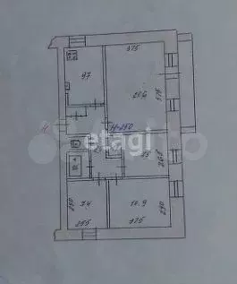 4-к. квартира, 70,9 м, 2/5 эт. - Фото 0
