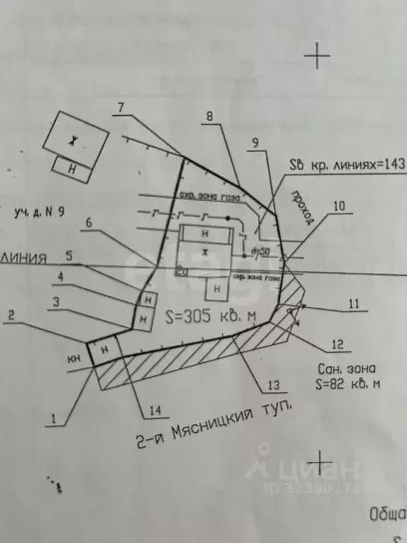 Участок в Саратовская область, Саратов туп. 2-й Мясницкий, 2А (3.1 ... - Фото 2