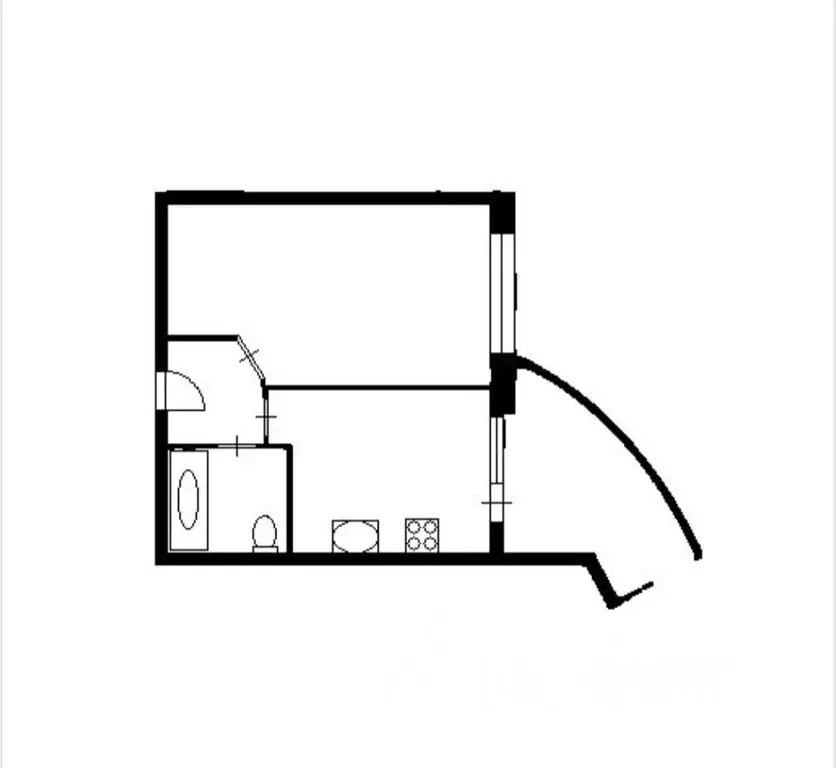 1-к кв. Санкт-Петербург просп. Космонавтов, 37 (34.0 м) - Фото 2
