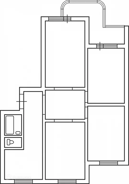 Продаётся 4-к квартира, 92.2 м - Фото 1