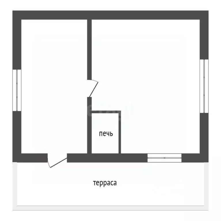 Дом в Тюменская область, Нижнетавдинский район, Строитель ТСН  (18 м) - Фото 1