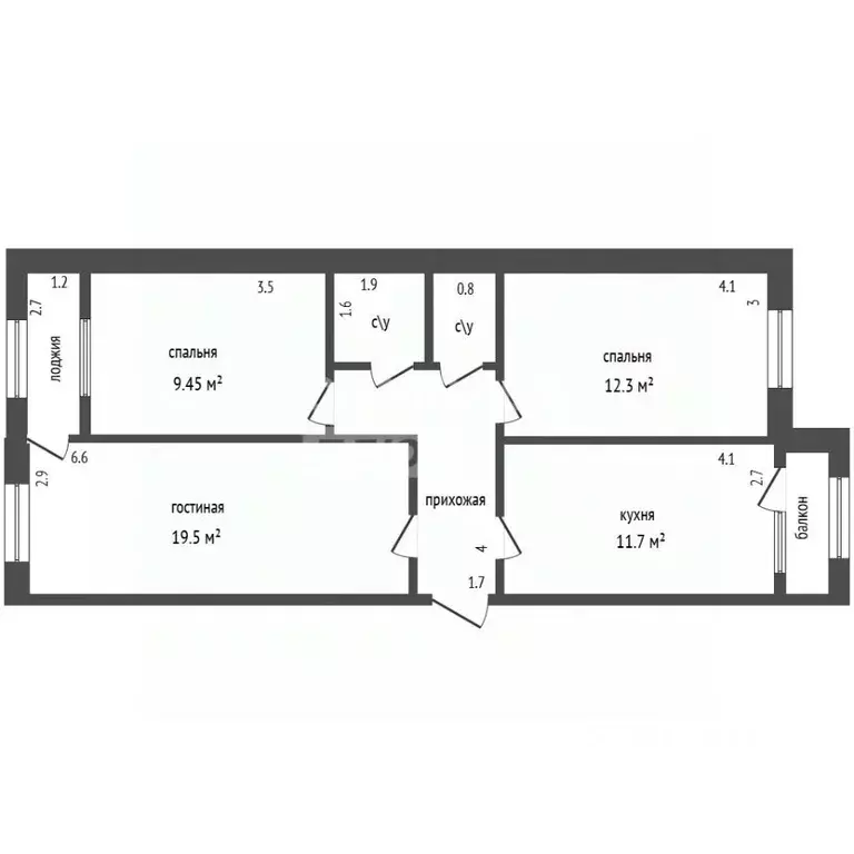 3-к кв. Дагестан, Дербент ул. Саида Габиева, 18 (61.5 м) - Фото 2