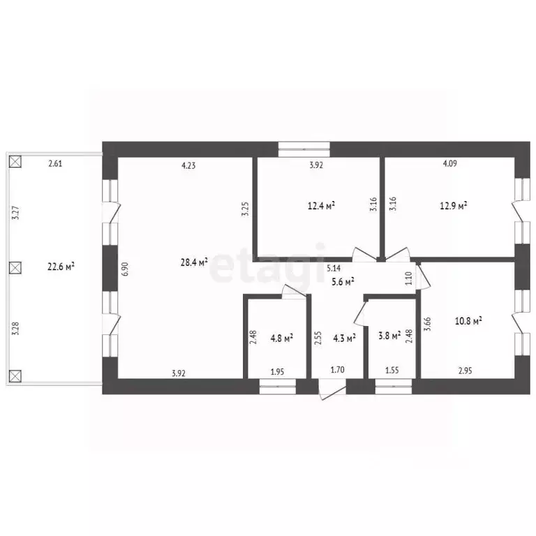 Дом в Пермский край, Пермский муниципальный округ, д. Мартьяново ул. ... - Фото 2