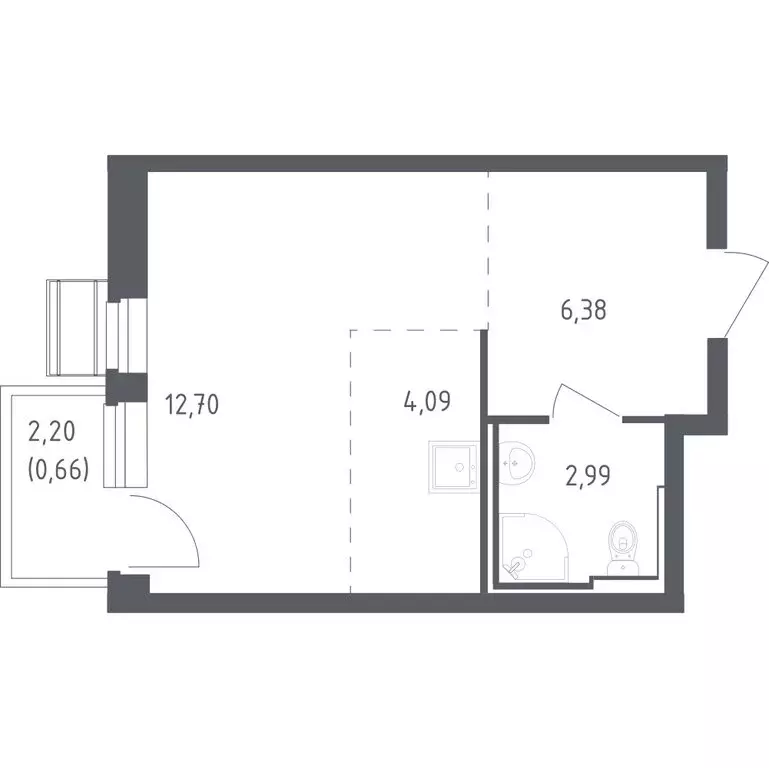 3-комнатная квартира: село Лайково, 61 (76.1 м) - Фото 0