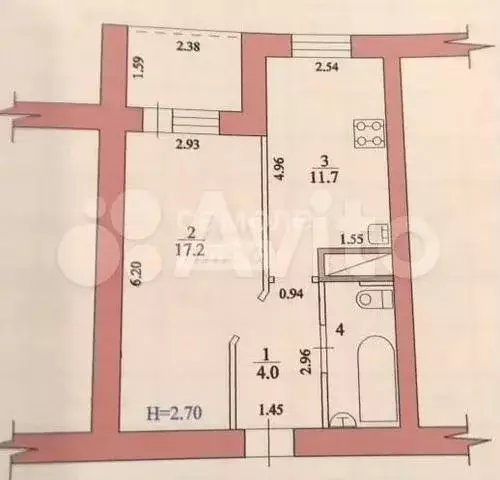 1-к. квартира, 37,2 м, 3/10 эт. - Фото 0