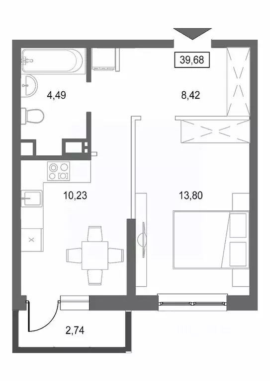 1-к кв. Тверская область, Конаковский муниципальный округ, ... - Фото 1