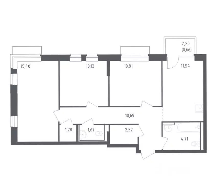 3-к кв. Московская область, Одинцовский городской округ, с. Лайково, ... - Фото 1