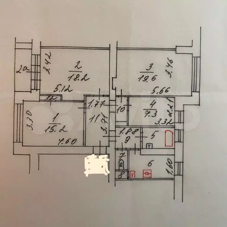 4-к. квартира, 82,9 м, 5/7 эт. - Фото 0