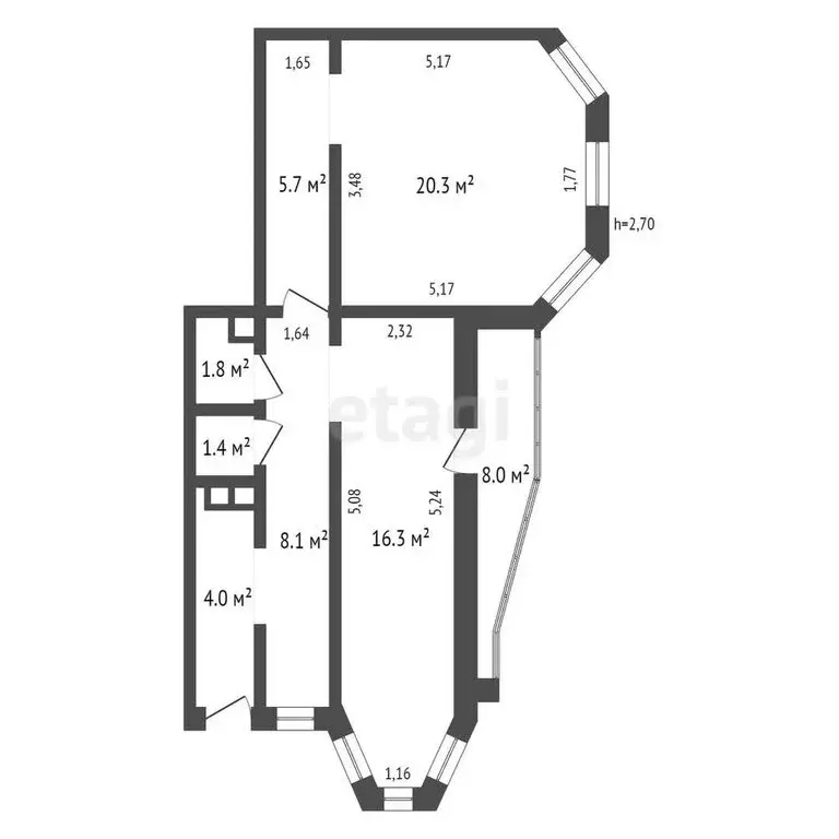 Офис (62.2 м) - Фото 1