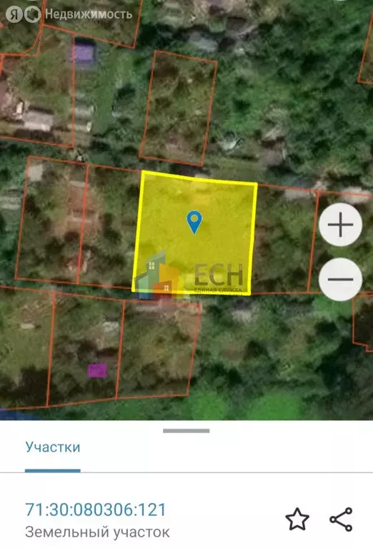 Участок в Тула, СТ Геолог и ЦЭМ, 34 (11.26 м) - Фото 2