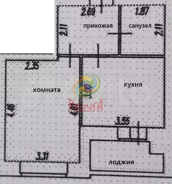 1-к. квартира, 40 м, 2/12 эт. - Фото 0
