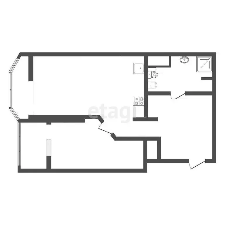 1-комнатная квартира: Анапа, Спасский переулок, 16 (39.9 м) - Фото 0