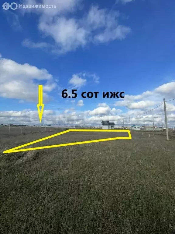 Участок в Уютное, Симферопольская улица (6.5 м) - Фото 1