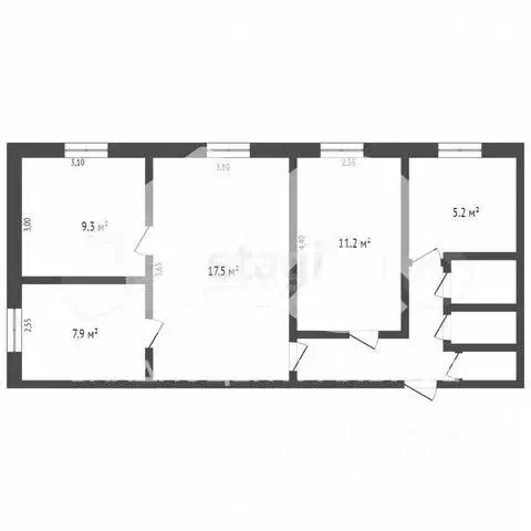 4-к кв. Новосибирская область, Бердск ул. Микрорайон, 18 (62.0 м) - Фото 2