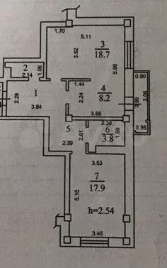 2-к. квартира, 68 м, 8/9 эт. - Фото 0