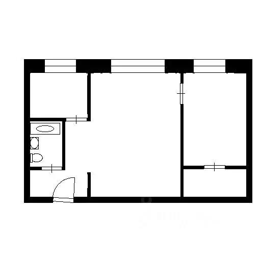 2-к кв. Челябинская область, Миасс бул. Мира, 12 (43.2 м) - Фото 1