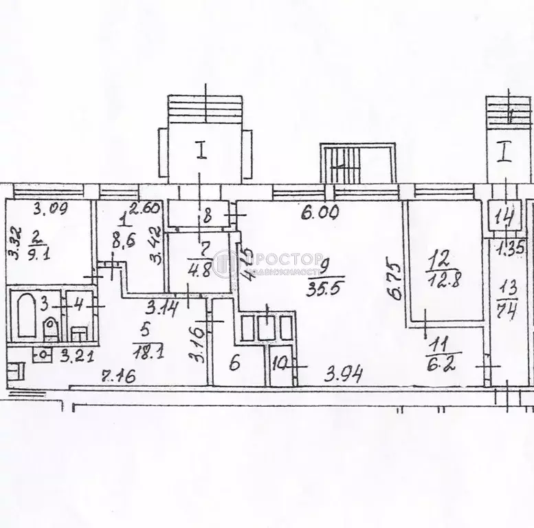 Помещение свободного назначения в Москва Митинская ул., 25К4 (118 м) - Фото 2