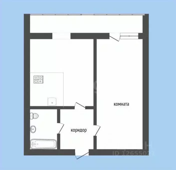 1-к кв. Костромская область, Кострома Индустриальная ул., 24В (35.8 м) - Фото 1
